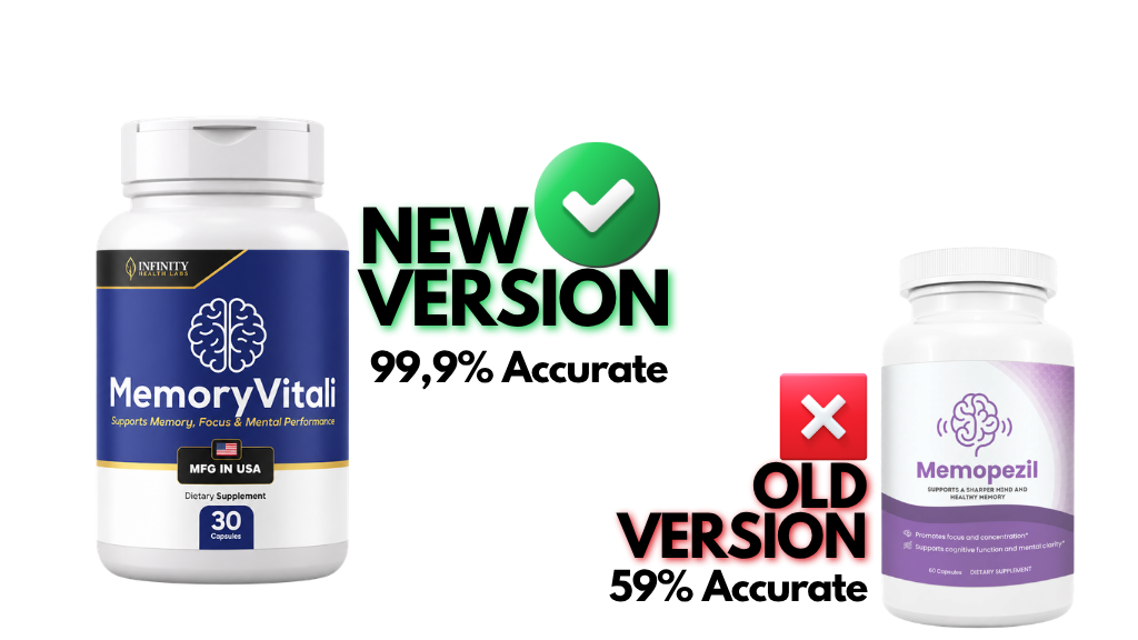 Memopezil discontinued — New MemoryVitali upgraded formula
